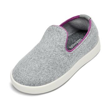 Kids' Allbirds Smallbirds Wool Loungers Slip On Shoes Silver | NZ1873VR