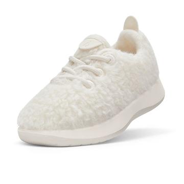 Kids' Allbirds Smallbirds Wool Runner Sneakers White | NZ1864YX