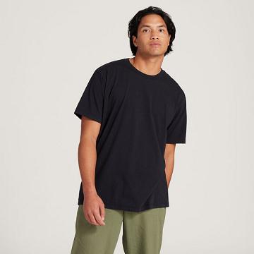 Men's Allbirds Allgood Cotton T Shirts Black | NZ1292YX