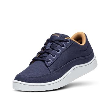 Men's Allbirds Canvas Pacers Sneakers Navy | NZ1006YX