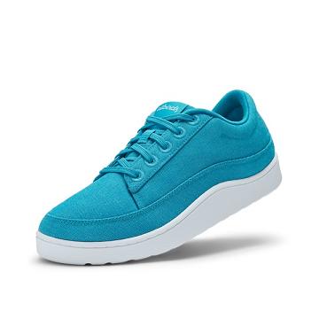 Men's Allbirds Canvas Pacers Sneakers Turquoise | NZ1002PJ