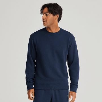 Men's Allbirds R&R Sweat Shirts Blue | NZ1308HA