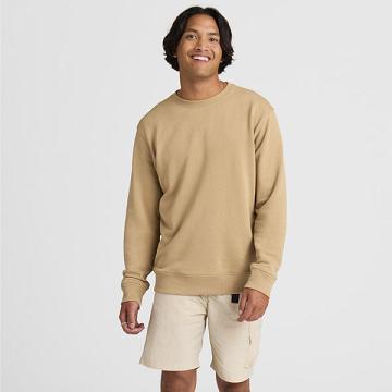 Men's Allbirds R&R Sweat Shirts Brown | NZ1305LI