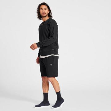 Men's Allbirds R&R Sweat Shorts Black | NZ1301VR