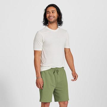 Men's Allbirds R&R Sweat Shorts Green | NZ1302CT