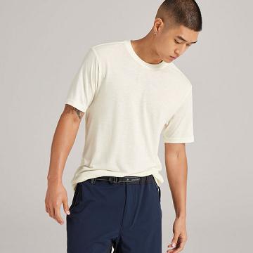 Men's Allbirds Sea T Shirts White | NZ1285DF