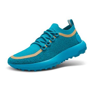 Men's Allbirds Trail Runner SWT Mizzles Running Shoes Turquoise | NZ1133OK