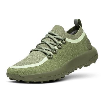 Men's Allbirds Trail Runner SWT Mizzles Running Shoes Olive | NZ1134IL