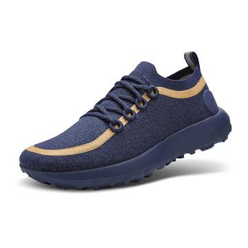 Men's Allbirds Trail Runner SWT Mizzles Running Shoes Navy | NZ1135UZ