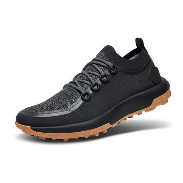 Men's Allbirds Trail Runner SWT Running Shoes Black | NZ1143NW