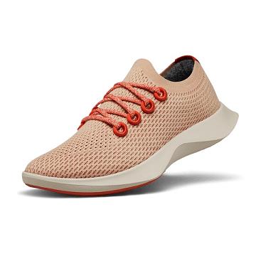 Men's Allbirds Tree Dasher 1 Running Shoes Orange / White | NZ1164RV