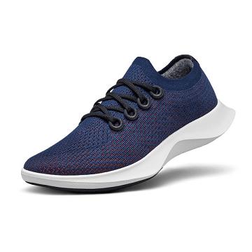 Men's Allbirds Tree Dasher 1 Running Shoes Navy | NZ1168MQ