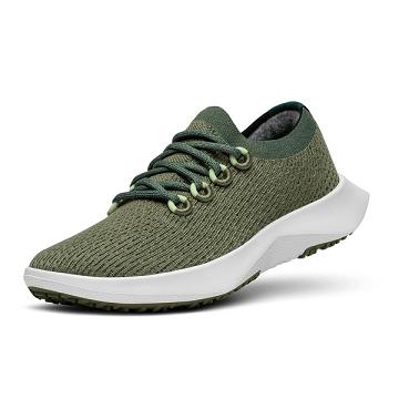 Men's Allbirds Tree Dasher 2 Running Shoes Olive | NZ1196BE