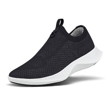 Men's Allbirds Tree Dasher Relay Sneakers White / Black | NZ1043XY