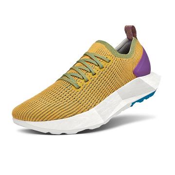 Men's Allbirds Tree Flyers Running Shoes Yellow | NZ1180FD