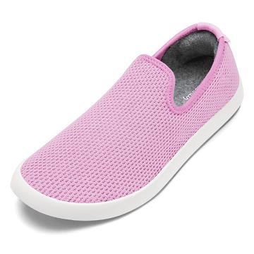 Men's Allbirds Tree Loungers Slip On Shoes Pink / White | NZ1103DF