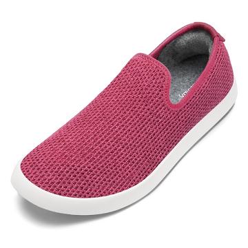 Men's Allbirds Tree Loungers Slip On Shoes Red / White | NZ1106PJ