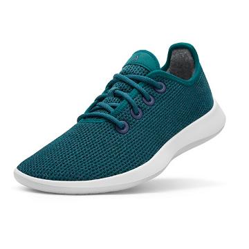 Men's Allbirds Tree Runner Sneakers Turquoise | NZ1073NZ