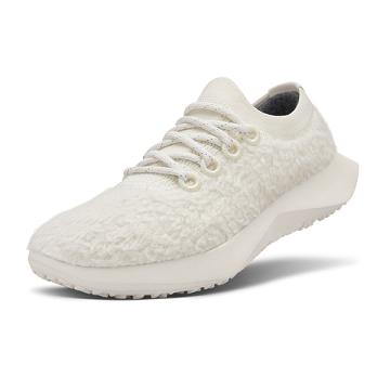 Men's Allbirds Wool Dasher Fluffs Running Shoes White | NZ1126HA