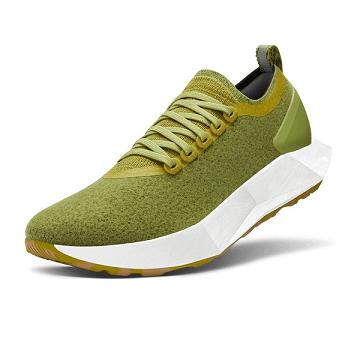 Men's Allbirds Wool Flyer Mizzles Running Shoes Olive | NZ1129DF