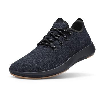 Men's Allbirds Wool Mizzles Sneakers Black | NZ1050FD