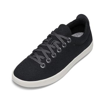 Men's Allbirds Wool Pipers Sneakers Black | NZ1033TC