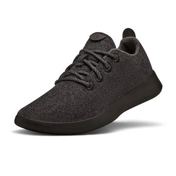 Men's Allbirds Wool Runner Sneakers Black | NZ1068CT