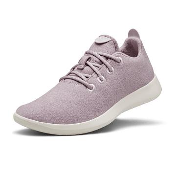 Men's Allbirds Wool Runner Sneakers Purple / White | NZ1053AH