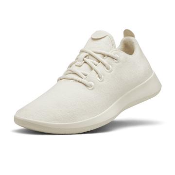 Men's Allbirds Wool Runner Sneakers White | NZ1065NW