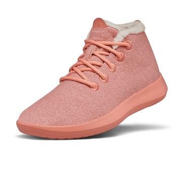 Men's Allbirds Wool Runner-up Mizzle Fluffs High Tops Pink | NZ1218WN