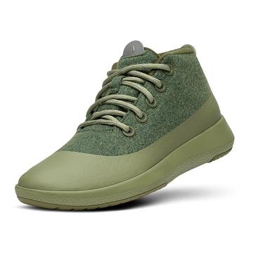 Men's Allbirds Wool Runner-up Mizzle Plus High Tops Olive | NZ1226ZU