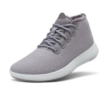 Men's Allbirds Wool Runner-up Mizzles High Tops Grey | NZ1227LI