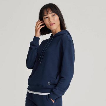 Women's Allbirds R&R Hoodie Navy | NZ1783OK