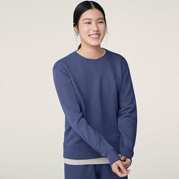 Women's Allbirds R&R Sweat Shirts Blue | NZ1759UZ