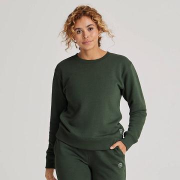 Women's Allbirds R&R Sweat Shirts Green | NZ1756PJ