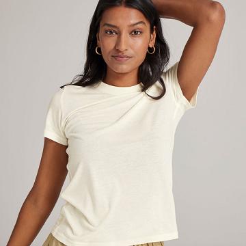 Women's Allbirds Sea T Shirts White | NZ1734YX