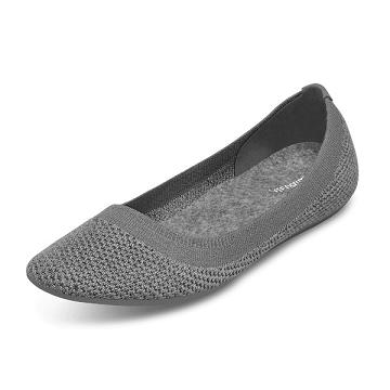 Women's Allbirds Tree Breezers Flat Shoes Grey | NZ1675DF