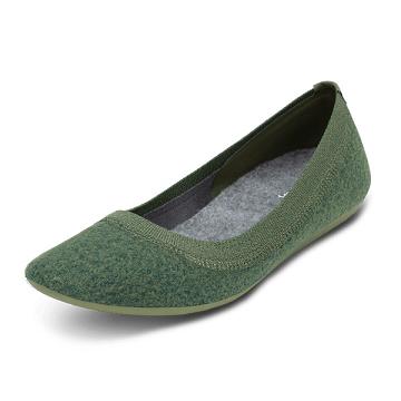 Women's Allbirds Wool Breezers Flat Shoes Green | NZ1679OK