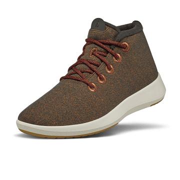 Women's Allbirds Wool Runner-up Mizzles High Tops Brown | NZ1655UZ