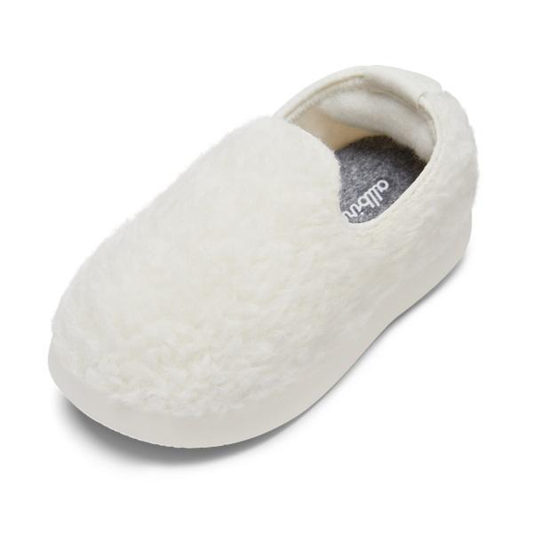 Kids\' Allbirds Smallbirds Wool Loungers Slip On Shoes Beige / White | NZ1870MQ