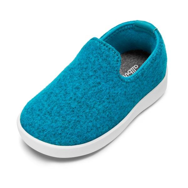 Kids\' Allbirds Smallbirds Wool Loungers Slip On Shoes Turquoise | NZ1871NW