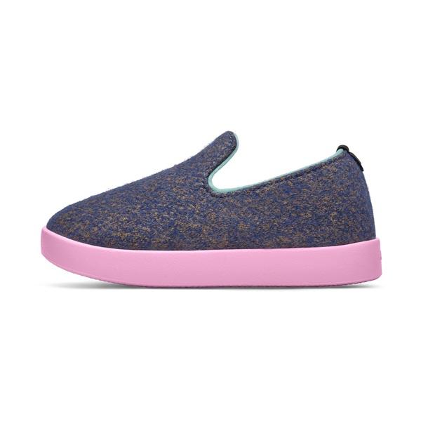 Kids' Allbirds Smallbirds Wool Loungers Slip On Shoes Blue | NZ1874CT