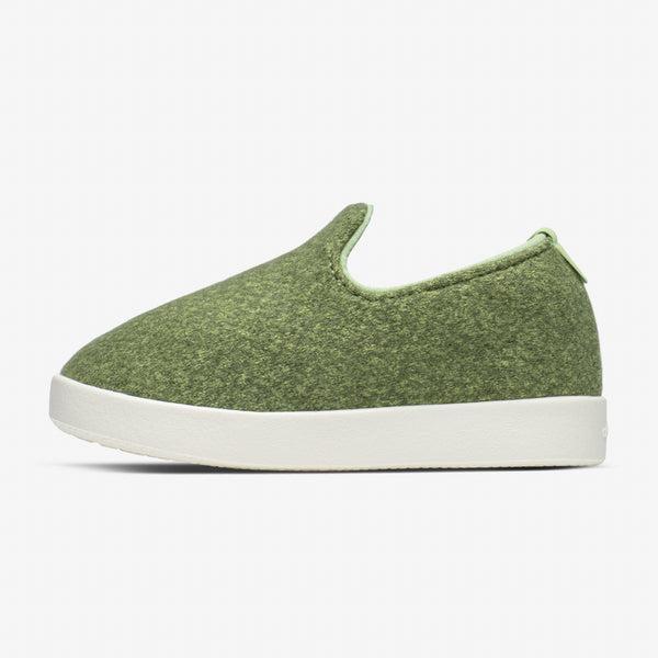 Kids' Allbirds Smallbirds Wool Loungers Slip On Shoes Olive | NZ1875XY