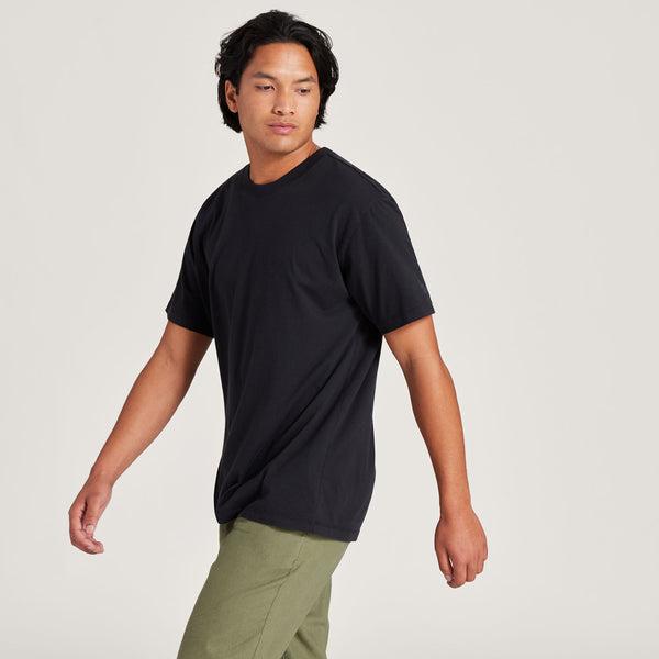 Men's Allbirds Allgood Cotton T Shirts Black | NZ1292YX