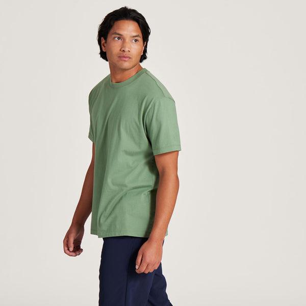 Men's Allbirds Allgood Cotton T Shirts Green | NZ1296WN