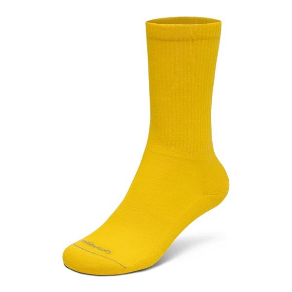 Men\'s Allbirds Anytime Crew Socks Yellow | NZ1370YX