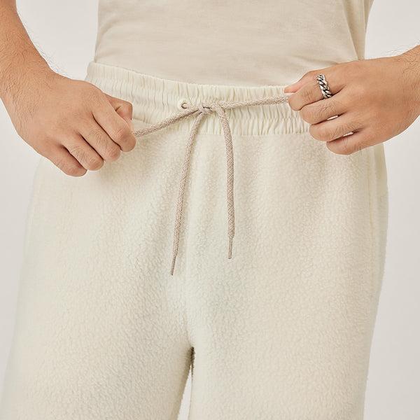 Men's Allbirds Fluff Fleece Pants White | NZ1315OK