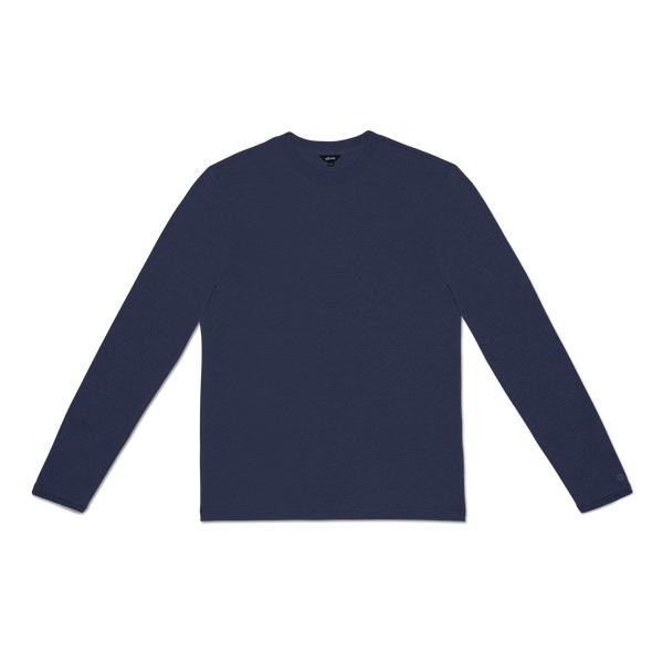 Men's Allbirds Long Sleeve Sea T Shirts Navy | NZ1282HA