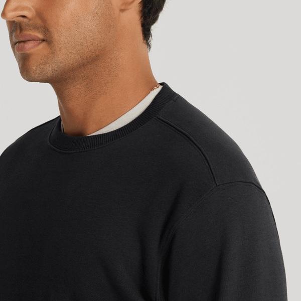 Men's Allbirds R&R Sweat Shirts Black / Beige | NZ1307NZ