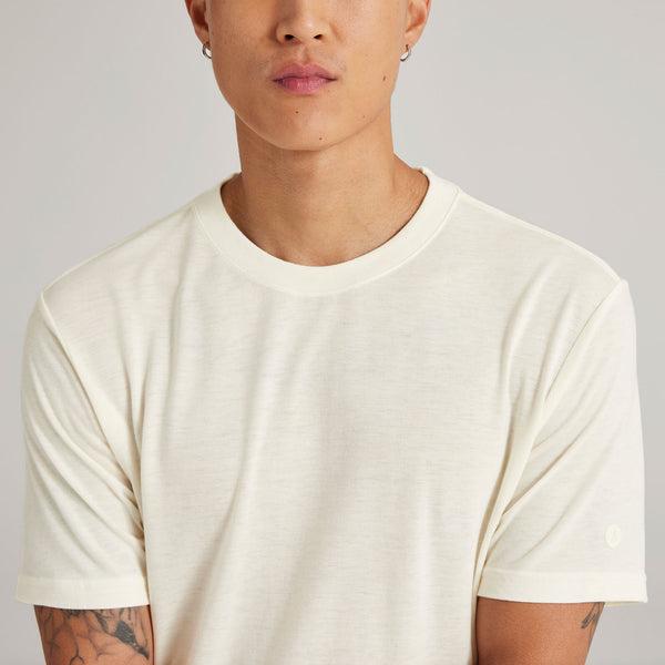 Men's Allbirds Sea T Shirts White | NZ1285DF